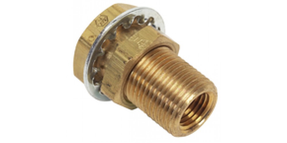 Moeller Fitting-Bulkhead Brass 1/4Fnpt