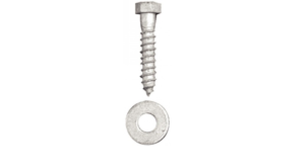 Tie Down Engineering Lag Bolt W/Wash 3/8X 2-8/Bg