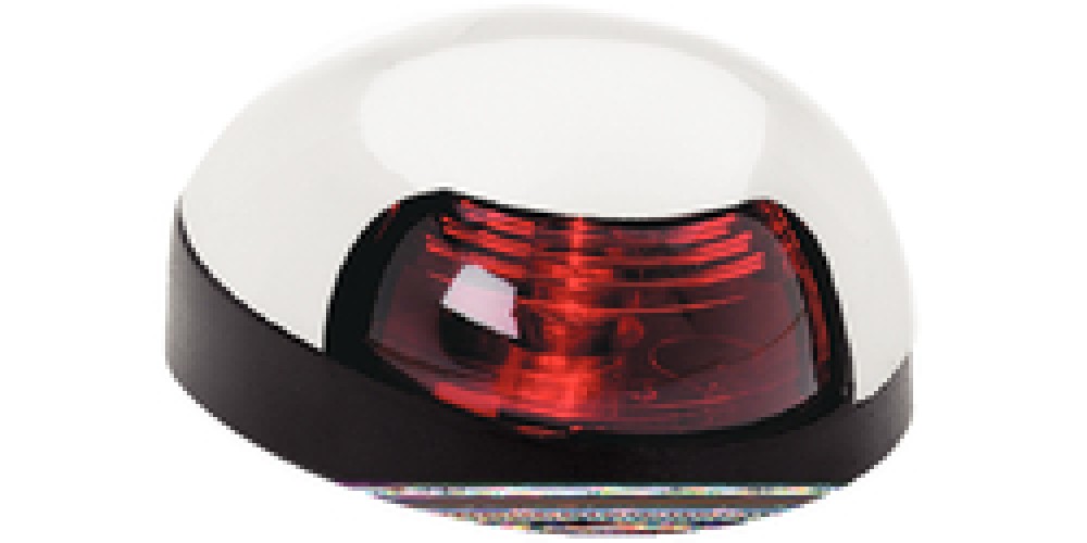 Attwood Sidelight Red Lens Chr Cvr