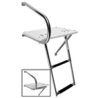 Garelick O/B Swim Platform w/ 2-Step Telescoping Ladder