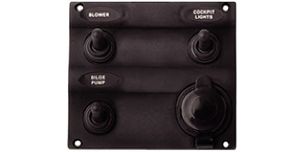 SEADOG 4-Toggle Switch Panel