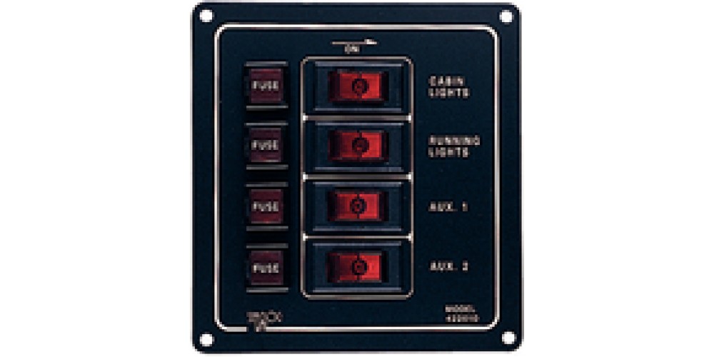 SEADOG Switch Panel Alum. Vert 4 Swch