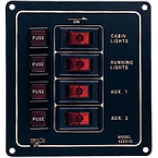 SEADOG Switch Panel Alum. Vert 4 Swch