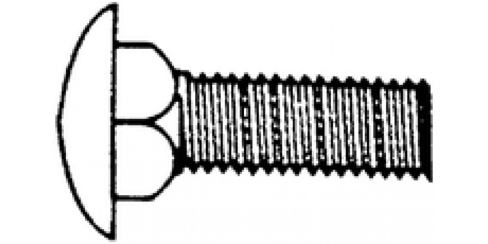 Eastern Fastener 3/8-16 X 4 Car Bolt Ss   @25