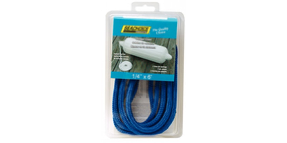 Seachoice Fend Line Blue Brd 1Pr 1/4X6