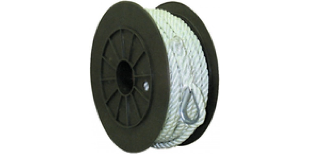 Seachoice Nylon Anchor Line-Wht-1/2X100