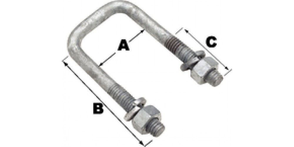 Seachoice Sq U-Bolt-3 1/16X4 5/16