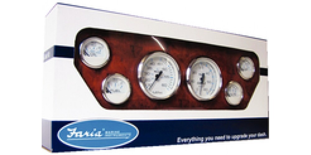 Faria Gauge Set 6 Chesapeak Ss White