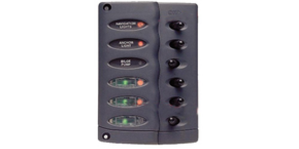 AFI Waterproof Switch Panel 6 Way