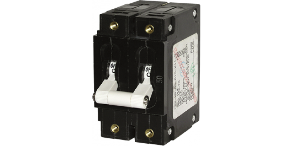 Blue Sea Circuit Breaker Ca2 50Amp White Toggle