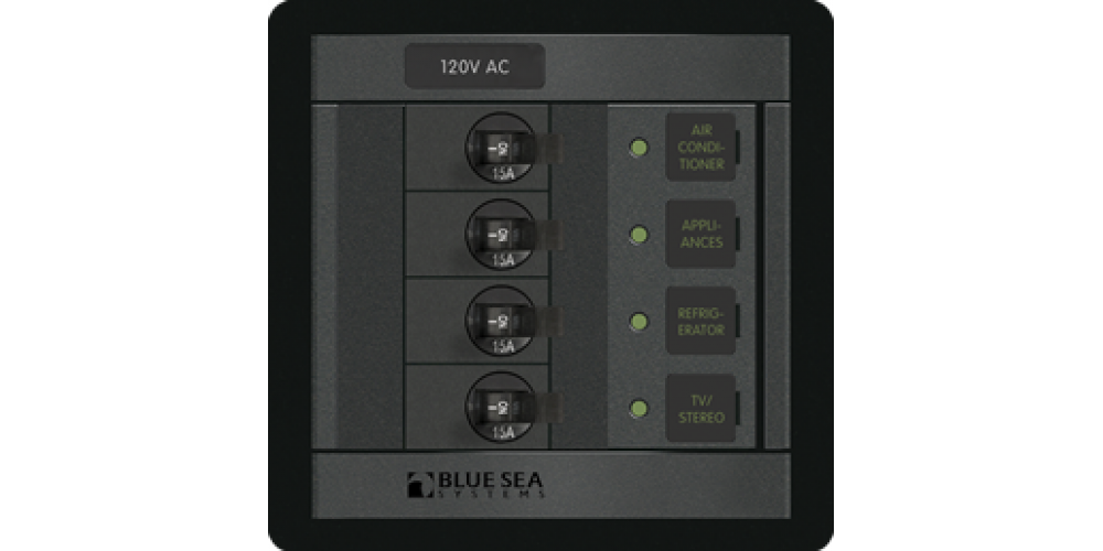 Blue Sea Panel 360 Ac 4 Breaker