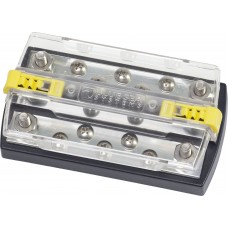 Blue Seas DualBus Plus 150A BusBar - 5/16"-18 Stud 5 Gang