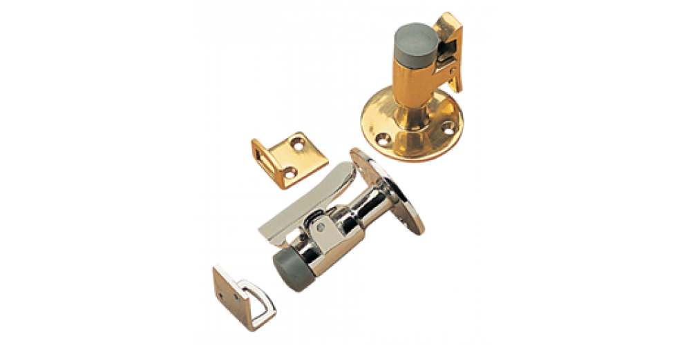 Seadog Door Stop & Catch Chr/Brass 2.5"