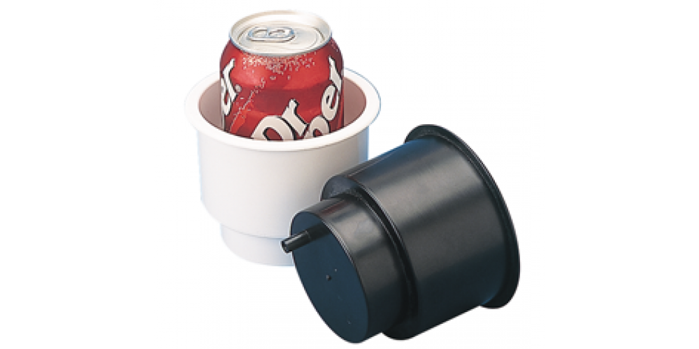 Seadog Drink Holder W/Drain Fitting Blk