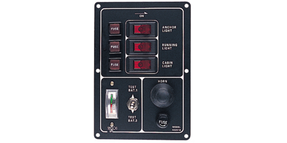 Seadog Panel/Battery Test And Horn Switch