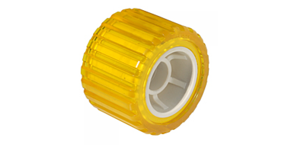 Tie Down Roller Wobble 4" Ribbed Amb