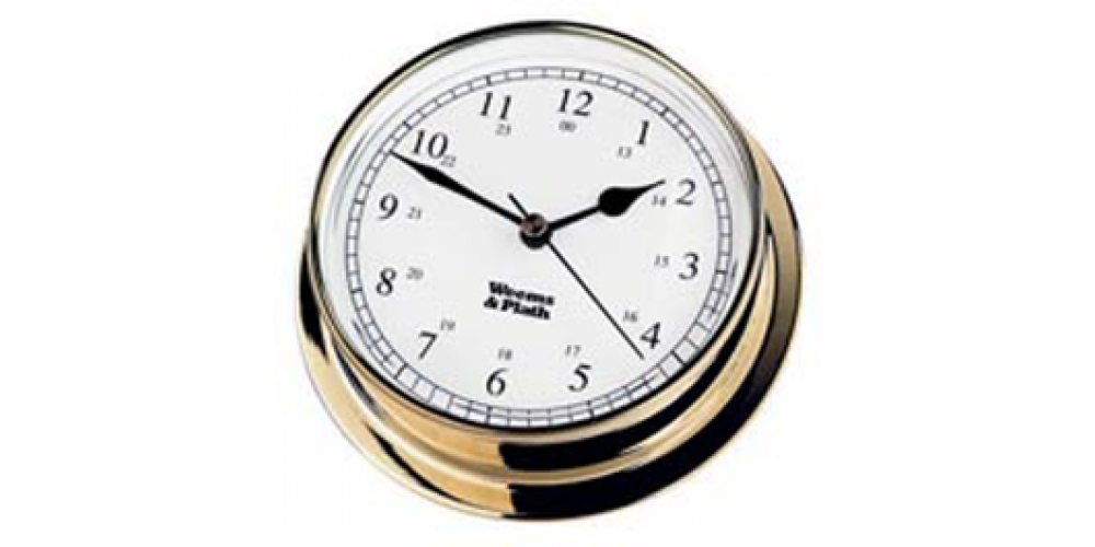 Weems Clock 085 3.5" Brass Endurance