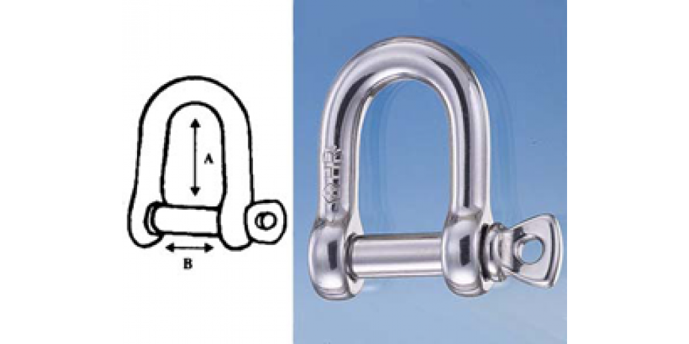 Wichard Shackle "D" 1/4" Self Locking