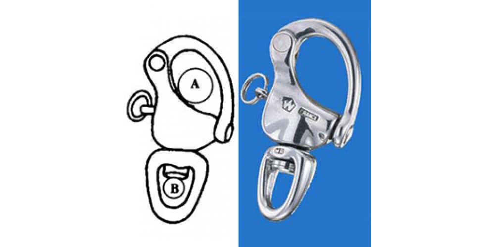 Wichard Snap Shackle Hr Swivel Eye 3 1/2"