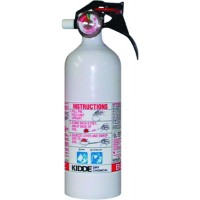 Kidde Marine White Fire Extinguisher 5-BC w/ Gauge 