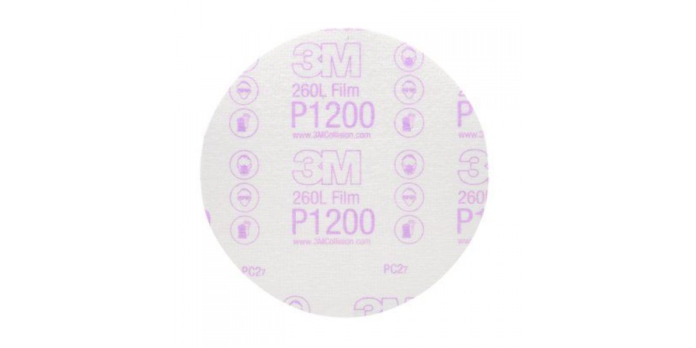 3M Disc 6"X1200G Hookit Film 100/Bx