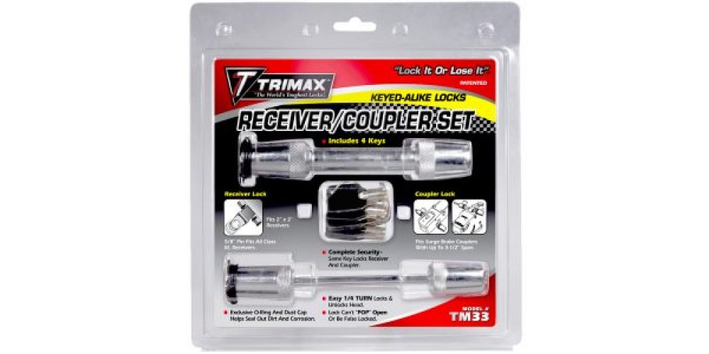 Trimax Keyed Alike Receivers And Coupler Lock Set