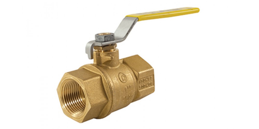 Valve Ball Brass 1/2"Ips/Yello Handle