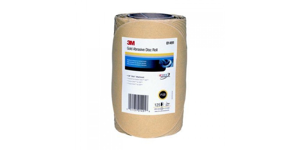 3M Marine 120A 8 Stikit Gold Disc Rol