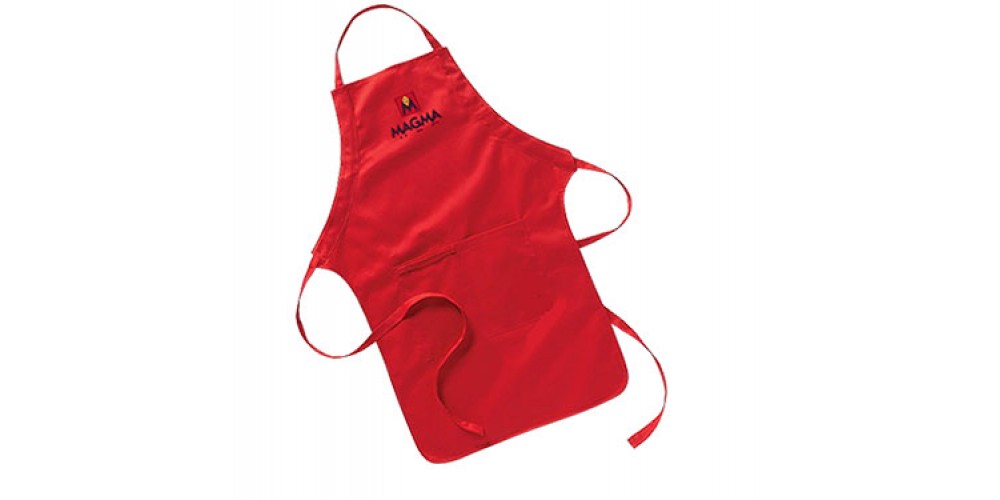 Magma Red.Grilling Apron Magma Logo