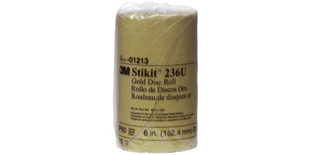 3M Marine P80 6 Stikit Disc Roll (75)