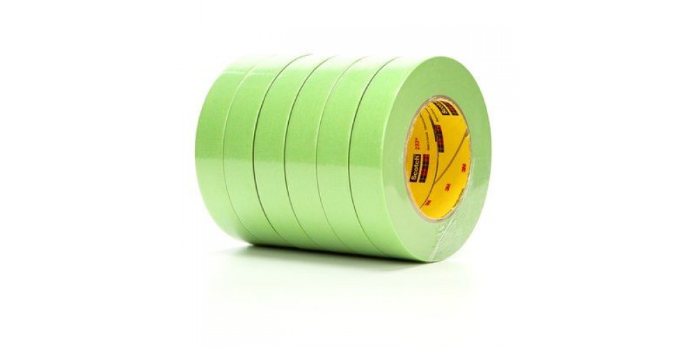 3M Tape Masking 233+ 24Mm 1" Green