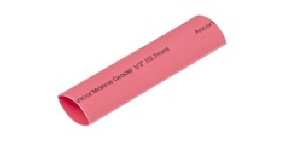 Ancor H/Shrink Tube Red 1/2" X 3" 3Pk