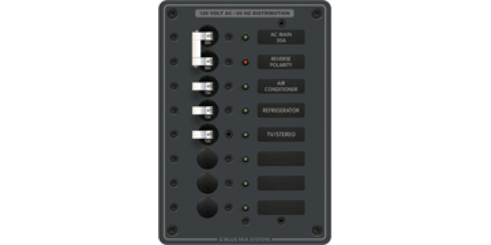 Blue Sea Systems 230V 7Pos Breaker Panel