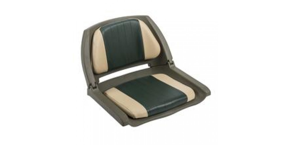 Wise Molded Fold Down Grn Seat W/Sv And Grn/Sand Cush