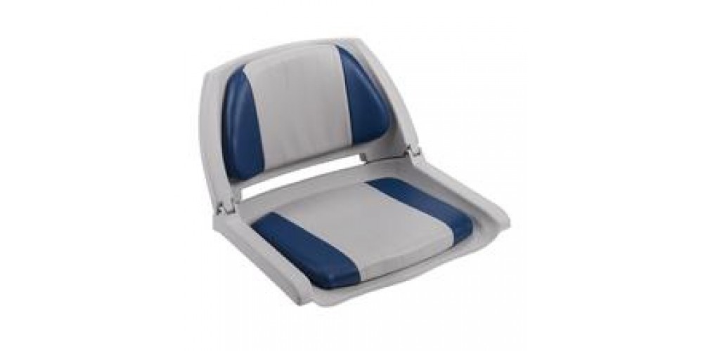 Wise Molded Fold Down Gry Seat W/Sv And Gry/Navy Cush