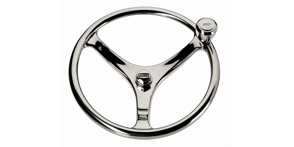 Edson 13 Stainless Steel Steering Wheel Kit