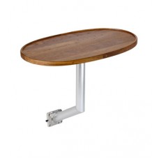 Garelick Side Mount Coaming Table Leg System w/ Teak Table Top Finish