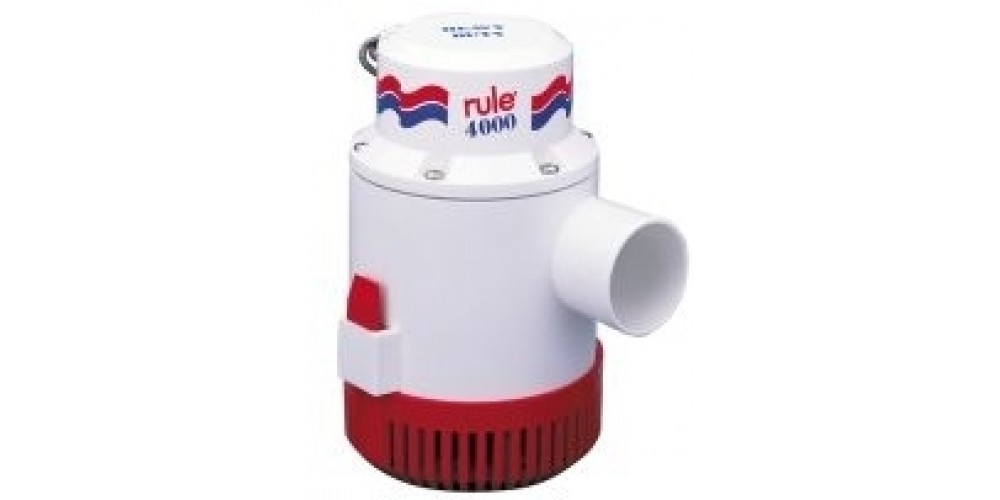 Rule 4000gph non-auto bilge pump 12v