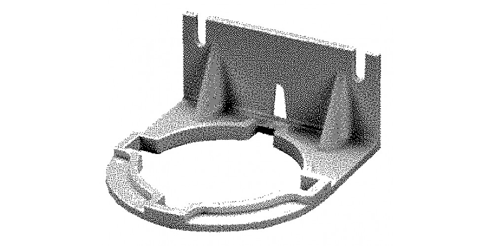 Rule Mounting Bracket- Oval Pumps