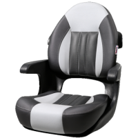 Tempress Probax Captains Boat Seat Black Gray Carbon 68350