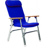 Seachoice Padded Deck Chair - Blue and Red