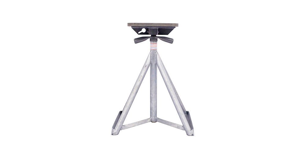 Brownell Galvanized 25"-38" Boat Stand w/ Grey Top