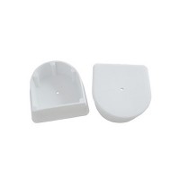 Dock Edge End Plug Large White - 2 Pieces