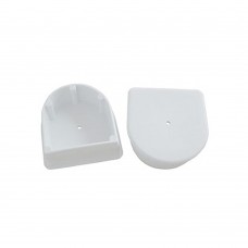 Dock Edge End Plug Large White - 2 Pieces