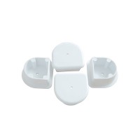 Dock Edge End Plug Small White - 4 Pieces