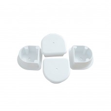 Dock Edge End Plug Small White - 4 Pieces