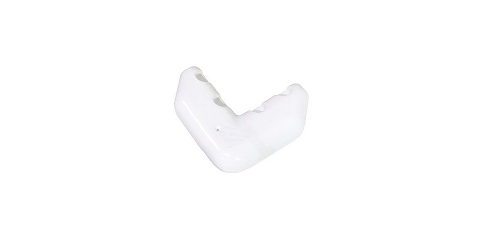 Dock Edge Corner Bumper White w/ Screws (1 Pc/Pk)