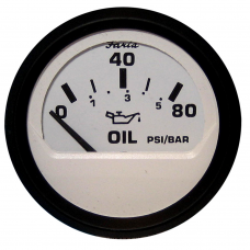 Faria Transmission Pressure Gauge Euro White - 12927