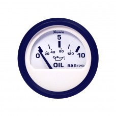 Faria Euro White Oil Pressure Gauge - 12926