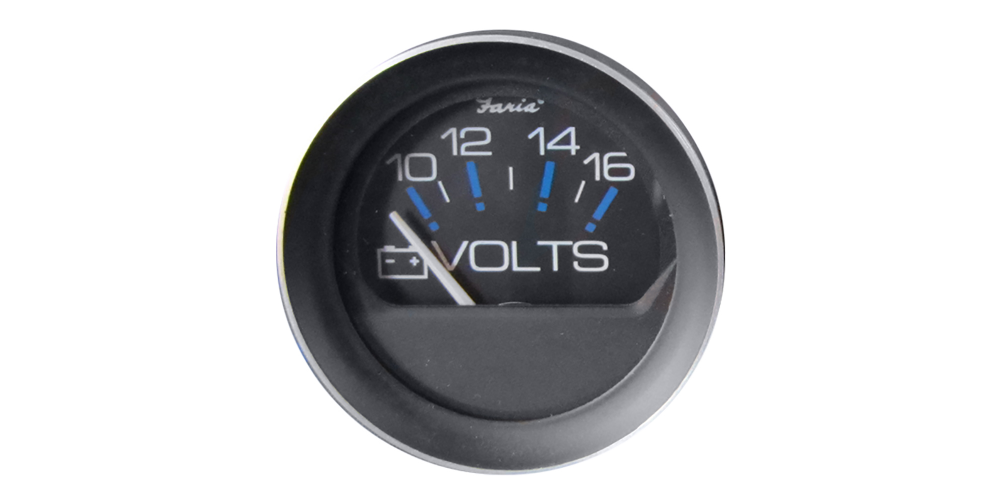 Faria Coral Series Voltmeter 24V - 13060